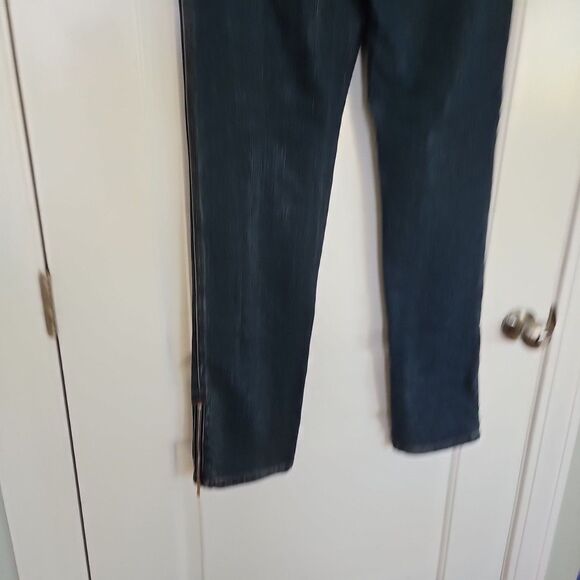 St John Sport Jeans Straight Leg Stretch High Rise Blue Womens 8 - Picture 4 of 6